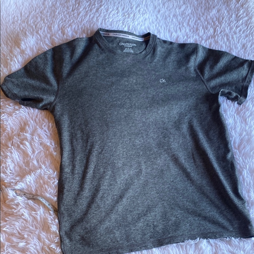Calvin Klein Mens Swimwear UPF 40 T-Shirt short Sleeve (M) Grey